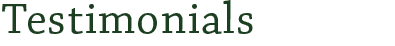 Testimonials